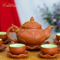 Bộ Ấm Trà Tử Sa Trúc Sen