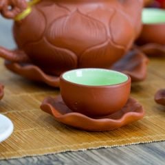 Bộ Ấm Trà Tử Sa Trúc Sen