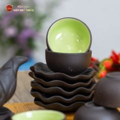 Bộ Ấm Trà Tử Sa Trúc Sen