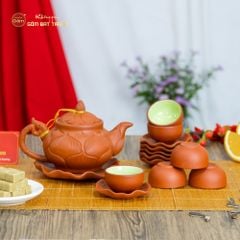 Bộ Ấm Trà Tử Sa Trúc Sen
