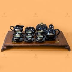 Khay Trà Gỗ Chân Cuốn Thư