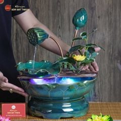 Bộ Thác Nước Phong Thủy Nụ Sen
