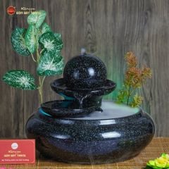 Bộ Thác Nước Phong Thủy Địa Cầu Xanh