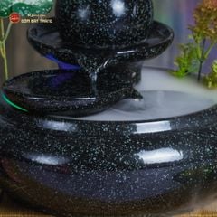 Bộ Thác Nước Phong Thủy Địa Cầu Xanh