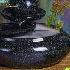 Bộ Thác Nước Phong Thủy Địa Cầu Xanh