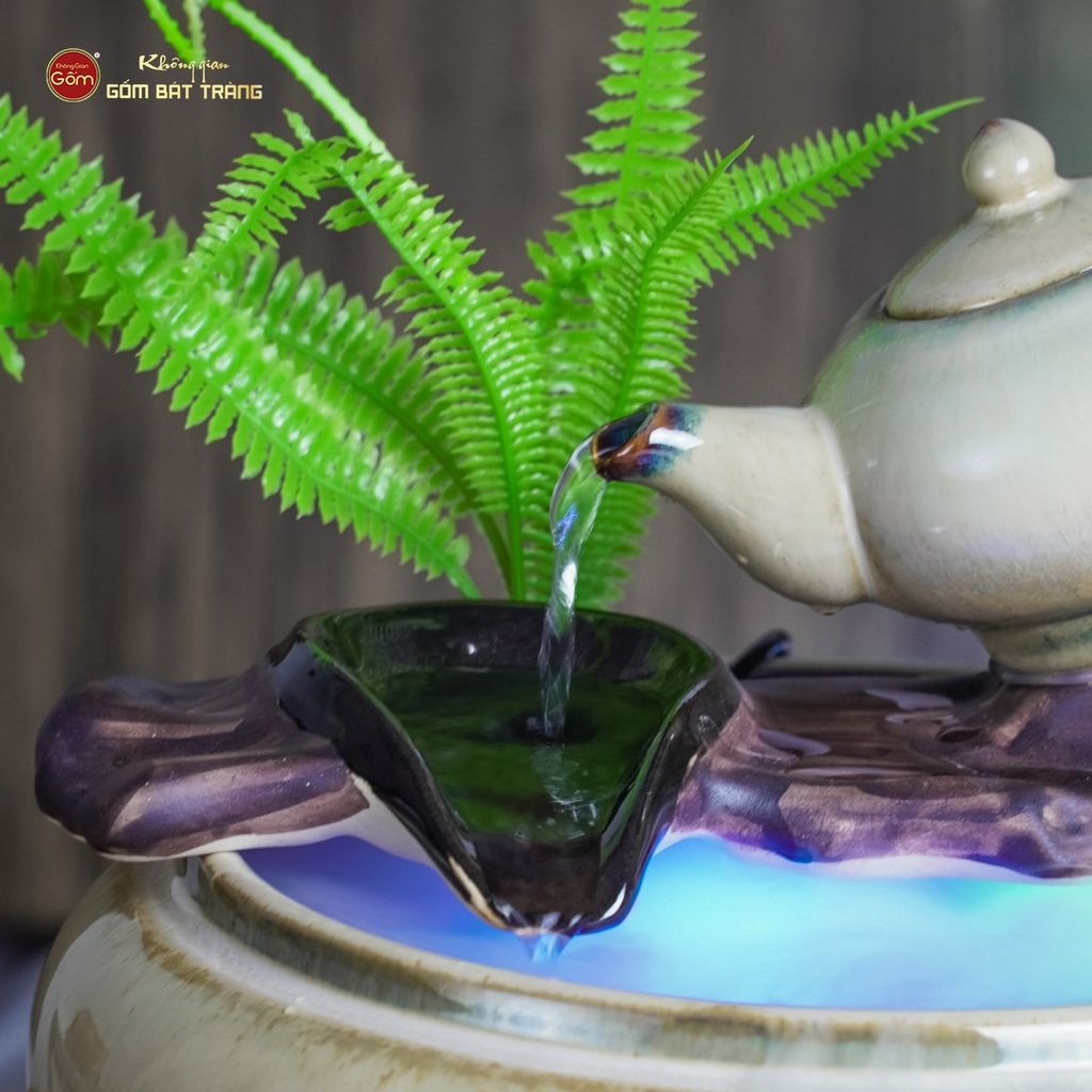 Bộ Thác Nước Phong Thủy Bình Trà