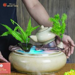 Bộ Thác Nước Phong Thủy Bình Trà