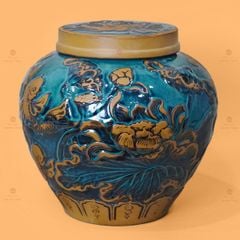 Chum Vàng Họa Tiết Hoa Sen