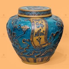 Chum Vàng Họa Tiết Hoa Sen