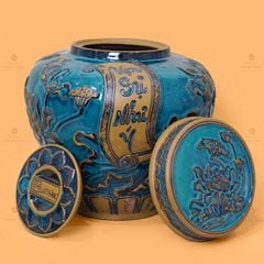 Chum Vàng Họa Tiết Hoa Sen