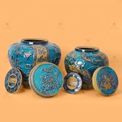 Chum Vàng Họa Tiết Hoa Sen