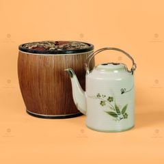 Ấm Tích Bát Tràng Vẽ Chuồn Trúc