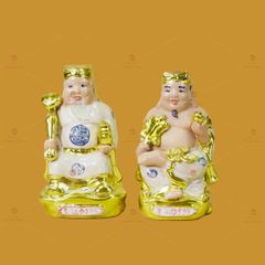 Tượng Thần Tài Thổ Địa Men Rạn Dát Vàng