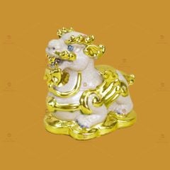 Tỳ Hưu Gốm Sứ Phong Thủy Dát Vàng