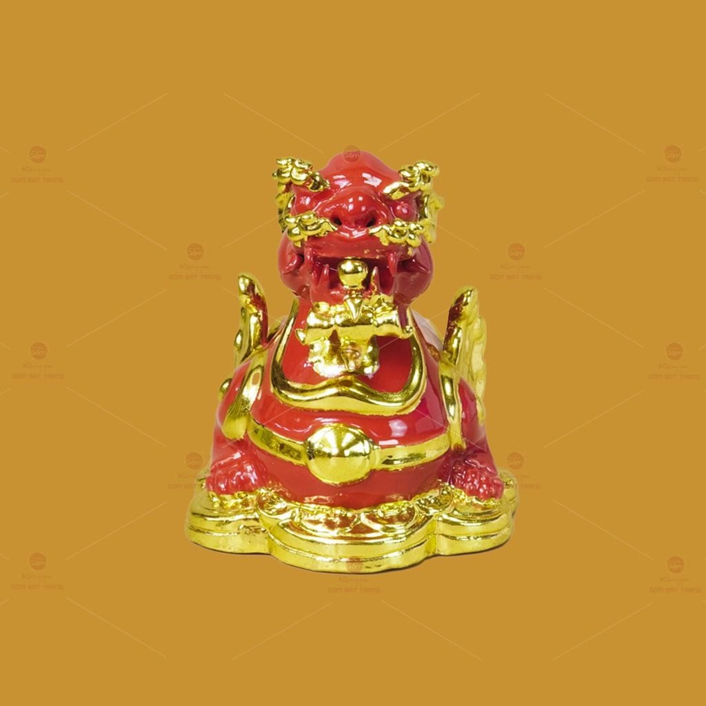 Tỳ Hưu Gốm Sứ Phong Thủy Dát Vàng