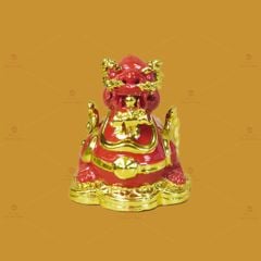 Tỳ Hưu Gốm Sứ Phong Thủy Dát Vàng