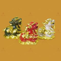 Tỳ Hưu Gốm Sứ Phong Thủy Dát Vàng