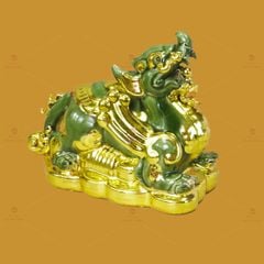 Tỳ Hưu Xanh Ngọc Dát Vàng