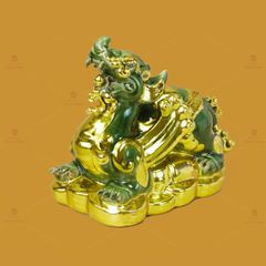 Tỳ Hưu Xanh Ngọc Dát Vàng