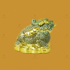 Thiềm Thừ Ngậm Tiền Phong Thủy Dát Vàng