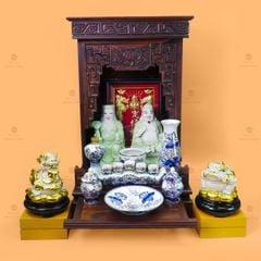 Tượng Thần Tài Thổ Địa Men Xanh Ngọc