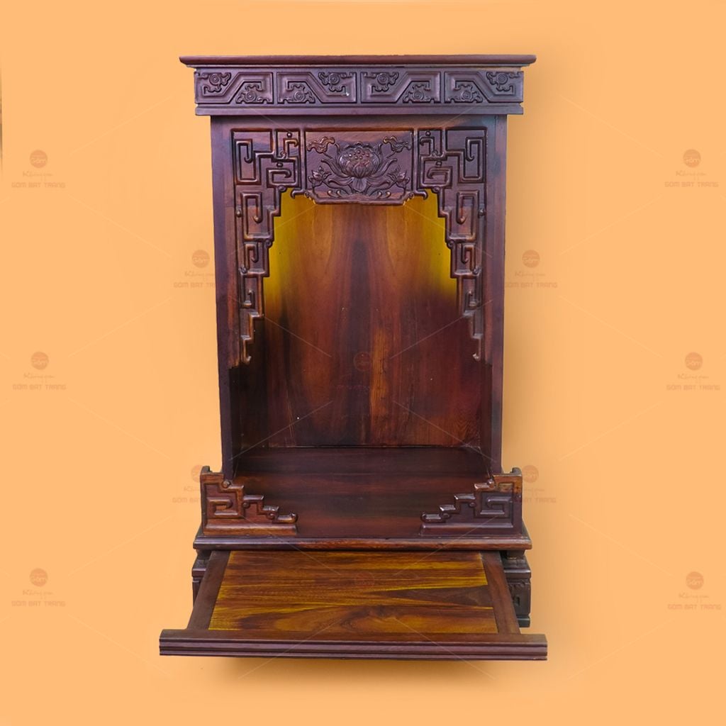 Bàn Thờ Thần Tài Thổ Địa Gỗ Muồng