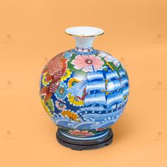 Quả Hút Lộc Nhị Cảnh Niên Niên Hữu Dư Thuận Buồm Vẽ Vàng