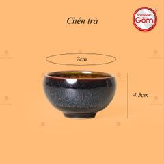 Bộ Ấm Chén Siêu Men Hỏa Biến Rêu Lòng Hoa