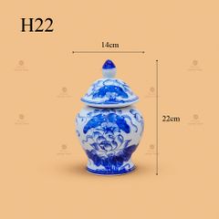 Chóe Thờ Men Lam Họa Tiết Hoa Sen