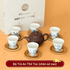 Bộ Ấm Chén An Thổ Túc (Chén sứ)