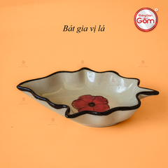 Chén Gia Vị Lá Hoa Sứ Đỏ