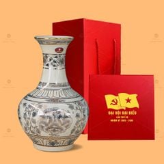 Lọ Tỏi Bình Vẽ Vàng