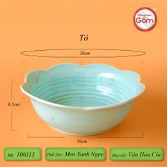 Bộ Bát Đĩa Hoa Mặt Trời Men Ngọc Hoa Cúc