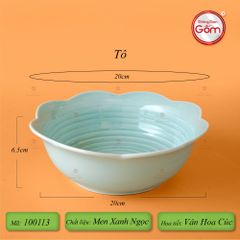 Bộ Bát Đĩa Hoa Mặt Trời Men Ngọc Hoa Cúc