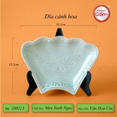 Bộ Bát Đĩa Hoa Mặt Trời Men Ngọc Hoa Cúc