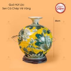 Quả Hút Lộc Sen Cá Chép Vẽ Vàng