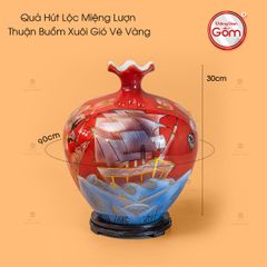 Quả Hút Lộc Miệng Lượn Thuận Buồm Xuôi Gió Vẽ Vàng