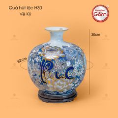 Quả Hút Lộc Phúc Lộc Thọ Vẽ Vàng