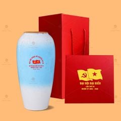 Lọ Hoa Men Xanh Loang