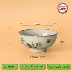 Bộ Bát Đĩa Hoa Mặt Trời Đào Chuồn