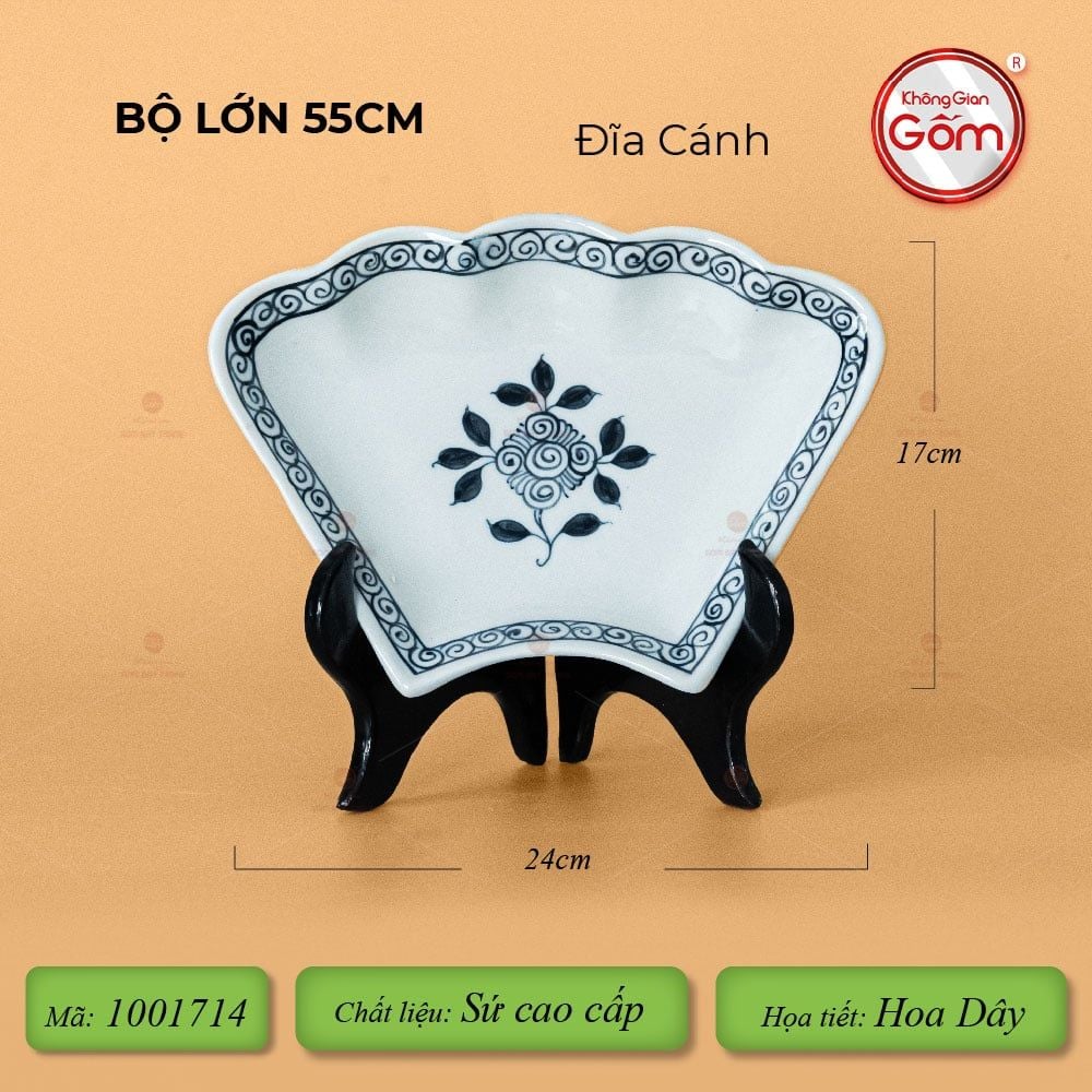 Bộ Bát Đĩa Hoa Mặt Trời Hoa Dây