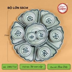 Bộ Bát Đĩa Hoa Mặt Trời Hoa Dây