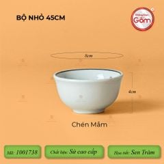 Bộ Bát Đĩa Hoa Mặt Trời Sen Tràm