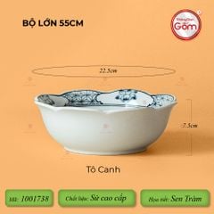 Bộ Bát Đĩa Hoa Mặt Trời Sen Tràm
