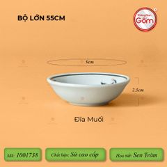 Bộ Bát Đĩa Hoa Mặt Trời Sen Tràm