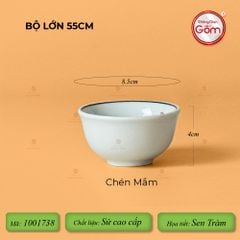 Bộ Bát Đĩa Hoa Mặt Trời Sen Tràm