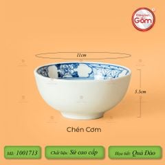 Bộ Bát Đĩa Hoa Mặt Trời Quả Đào