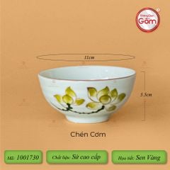 Bộ Bát Đĩa Hoa Mặt Trời Sen Vàng