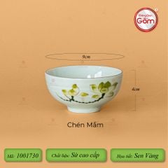 Bộ Bát Đĩa Hoa Mặt Trời Sen Vàng