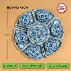 Bộ Bát Đĩa Hoa Mặt Trời Phù Dung